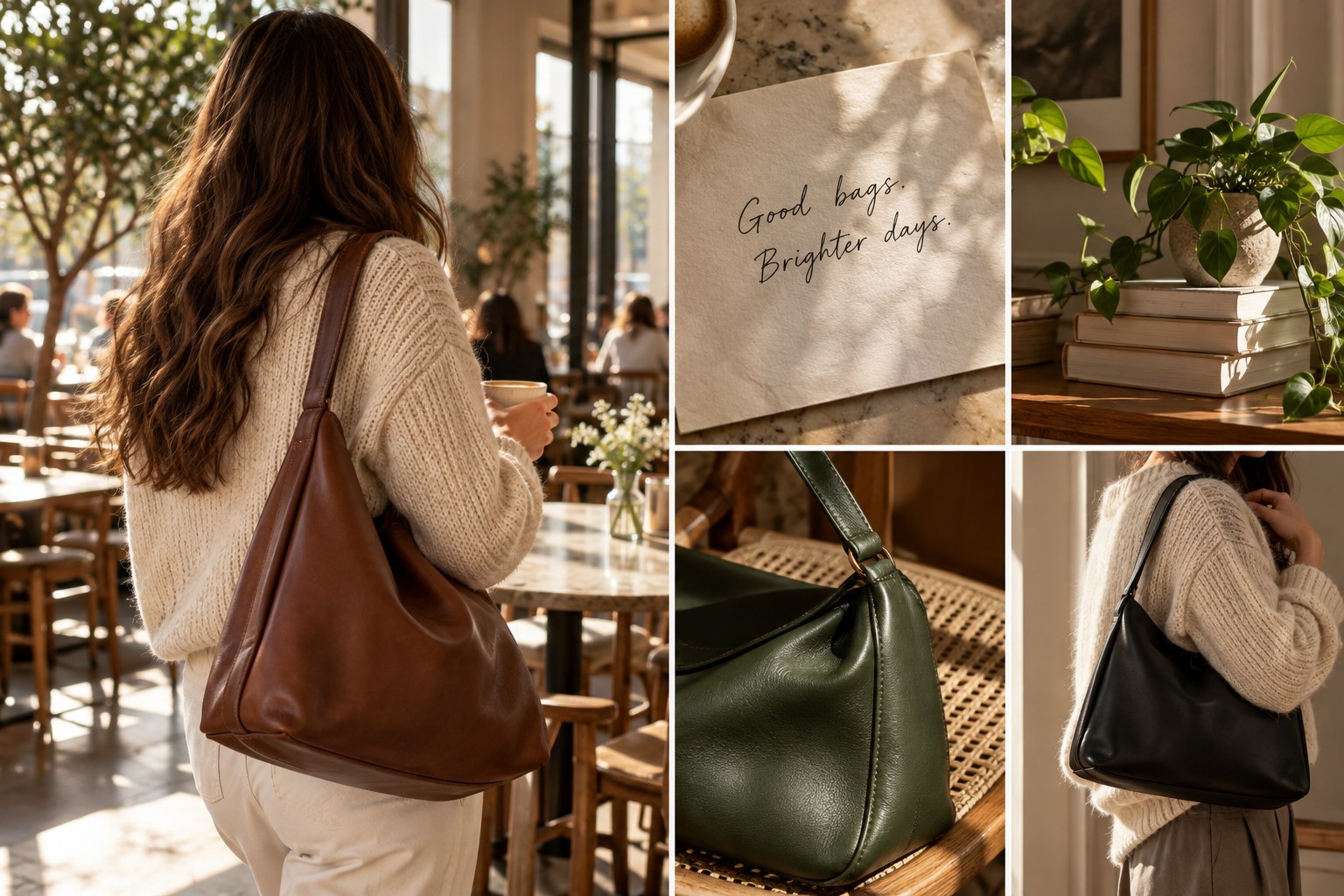 Illustrated scenes of bag lovers and carry gear
